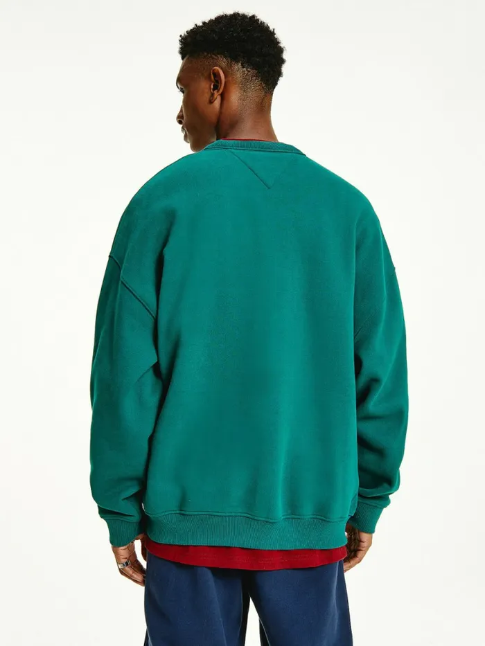 Tommy Hilfiger Tonal Logo Sweatshirt Rural Green Mens Sweatshirts and Hoodies Online