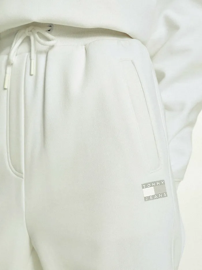 Tommy Hilfiger Tonal Tommy Badge Joggers White Womens Trousers