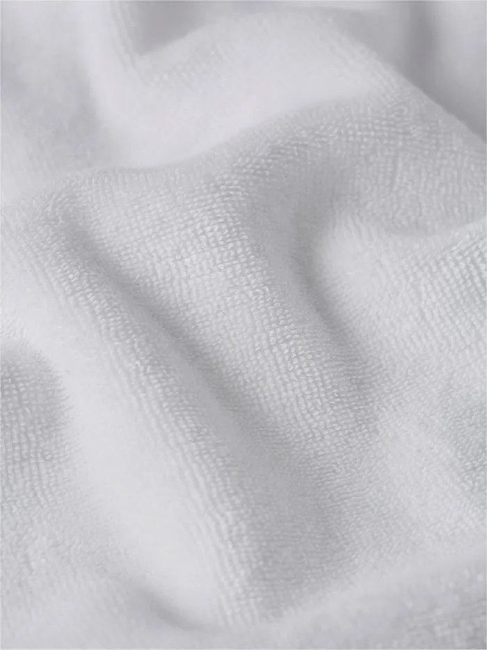 Tommy Hilfiger Towelling Logo Tape Track Sweatshirt White Womens Sweatshirts and Hoodies Online