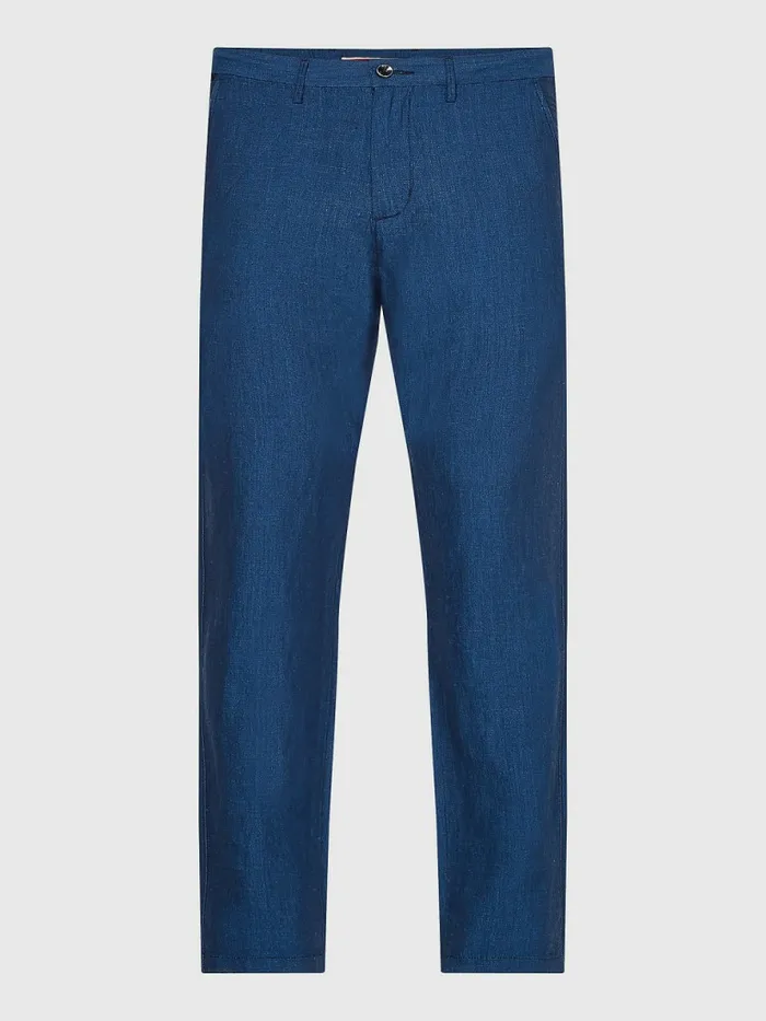 Tommy Hilfiger TwoTone Slim Fit Trousers Desert Sky Mens Trousers