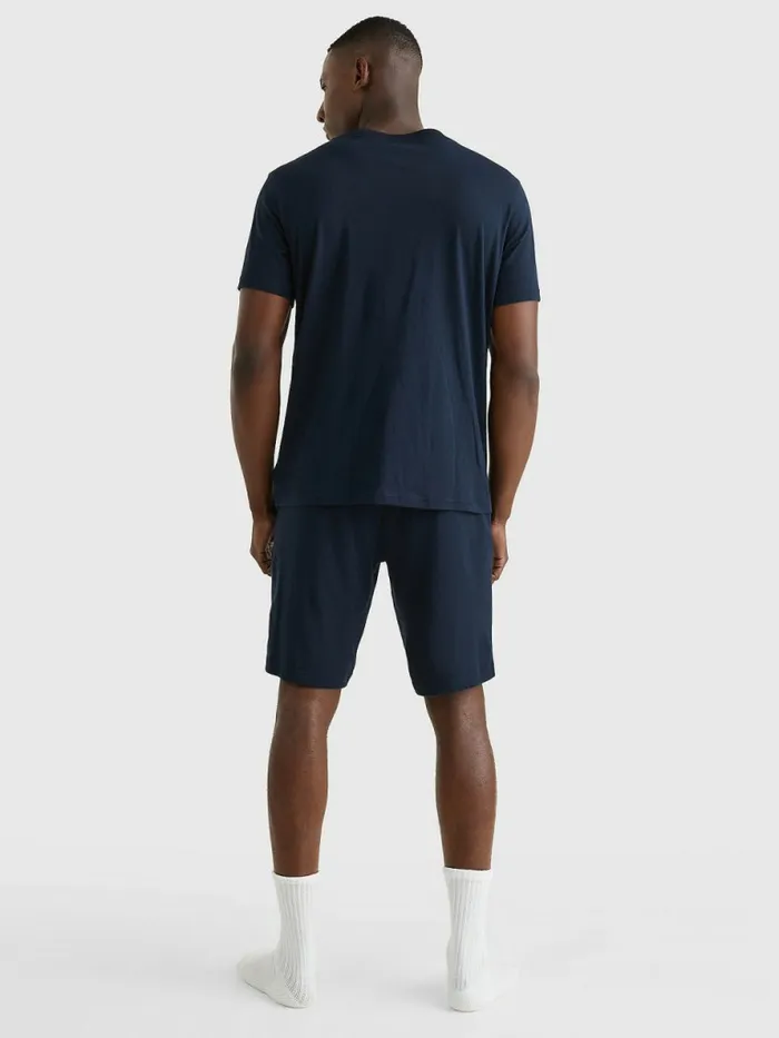 Tommy Hilfiger Ultra Soft Logo Pyjama Set Desert SkyDesert Sky Mens Loungewear and Nightwear