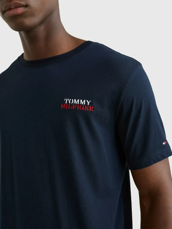 Tommy Hilfiger Ultra Soft Logo Pyjama Set Desert SkyDesert Sky Mens Loungewear and Nightwear