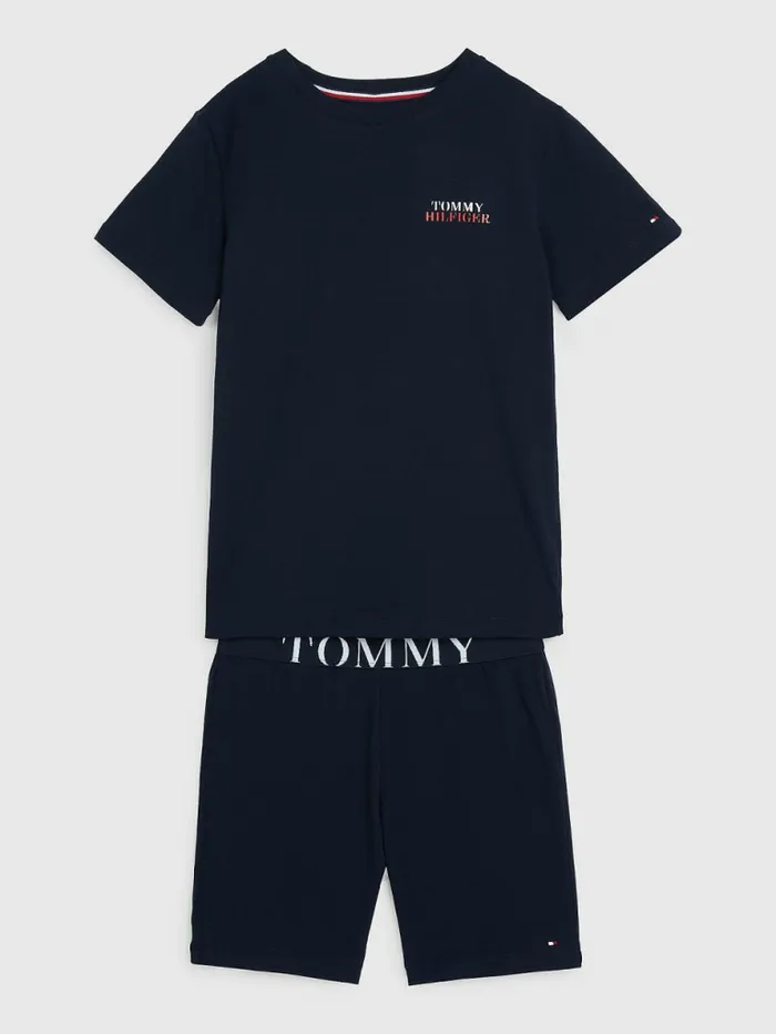 Tommy Hilfiger Ultra Soft Short Pyjama Set Desert Sky Boys Underwear and Socks On Sale Tommy Hilfiger Ultra Soft Short Pyjama Set Desert Sky Boys Underwear and Socks On Sale