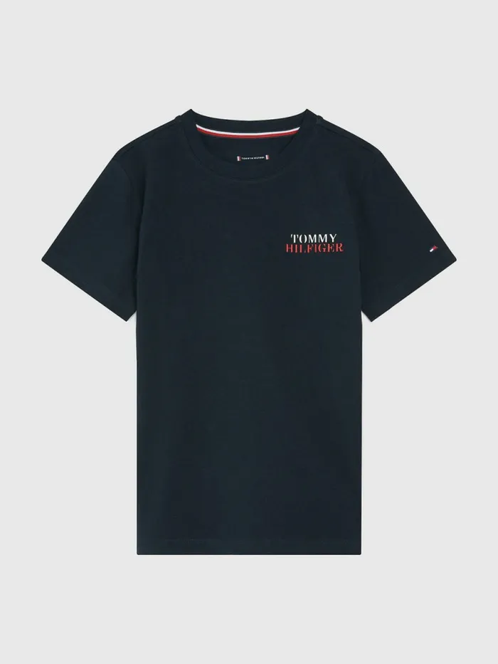 Tommy Hilfiger Ultra Soft Short Pyjama Set Desert Sky Boys Underwear and Socks On Sale