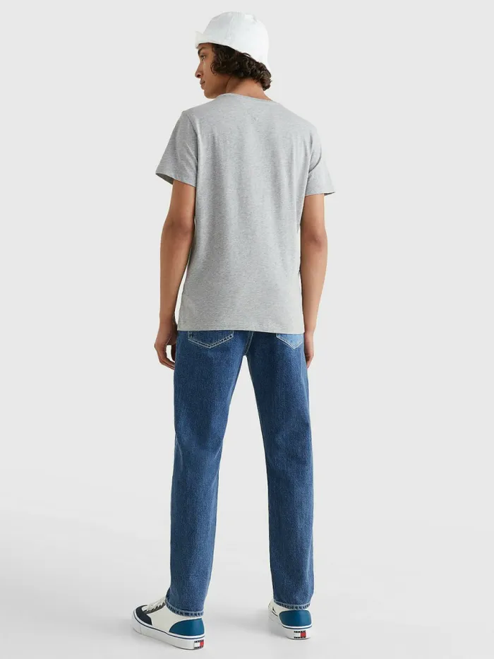 Tommy Hilfiger VNeck TShirt Lt Grey Htr Mens Essentials
