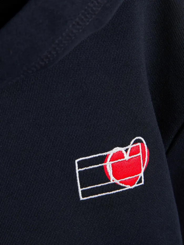Tommy Hilfiger Valentines Print Hoody Desert Sky Girls Sweatshirts and Hoodies Sale