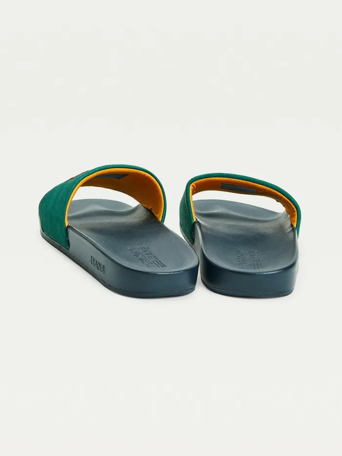Tommy Hilfiger Varsity Pool Slides Rural Green Mens Sandals Sliders and Flip Flops Gift Ideas
