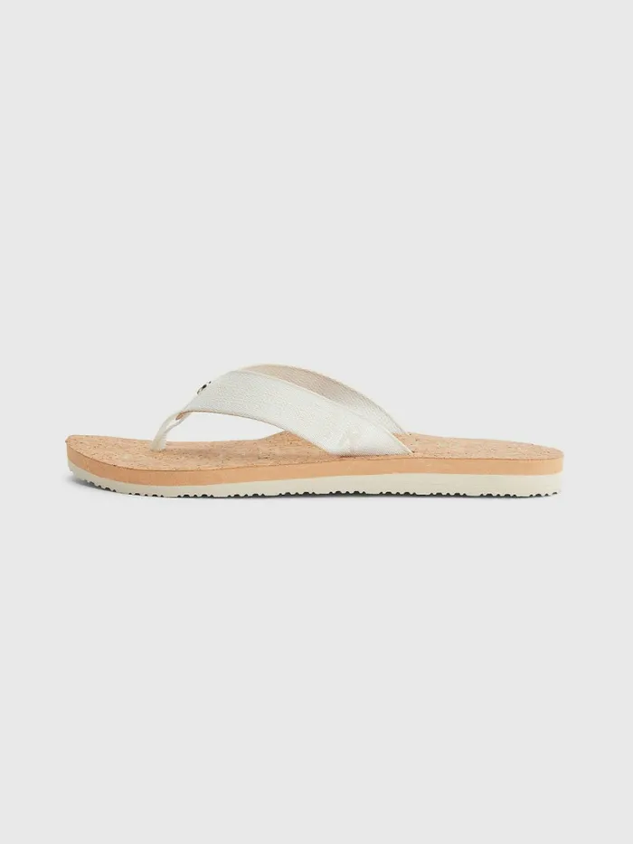 Tommy Hilfiger Webbing Strap Beach Sandals Ecru Womens Sandals Online