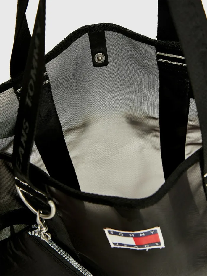 Tommy Hilfiger Weekender Webbing Tote Black Womens Bags Gift 4 You