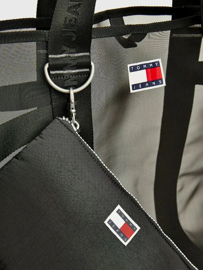 Tommy Hilfiger Weekender Webbing Tote Black Womens Bags Gift 4 You