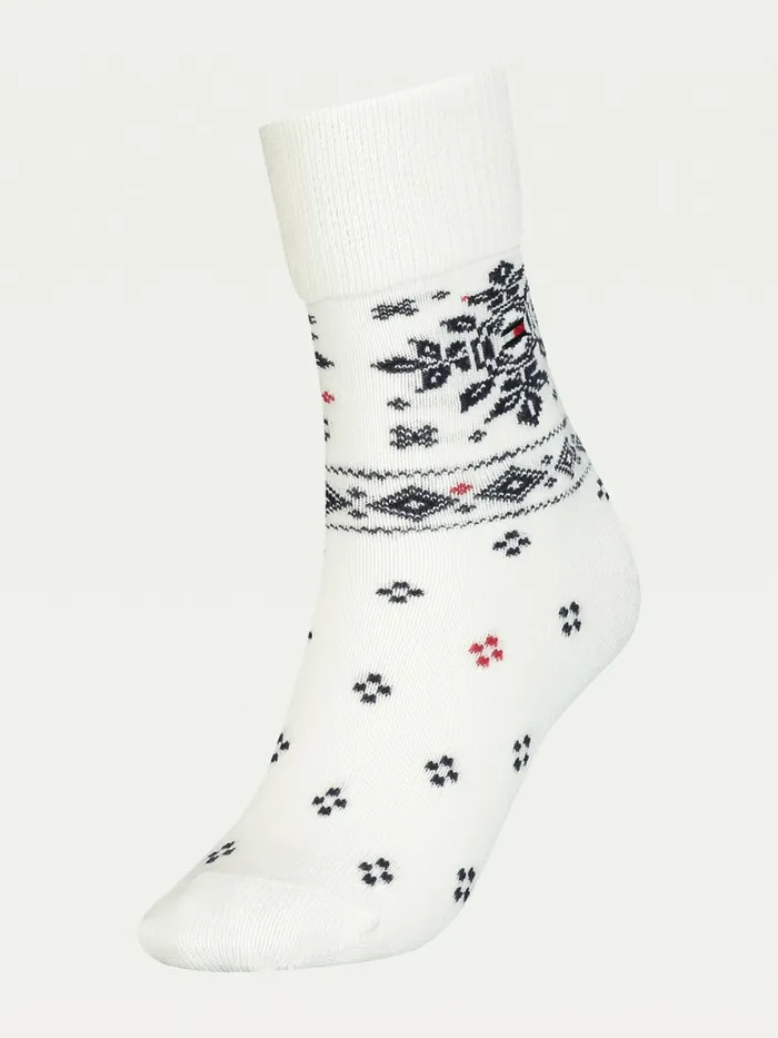 Tommy Hilfiger Wool Boot Socks Off White Womens Socks and Hosiery Online