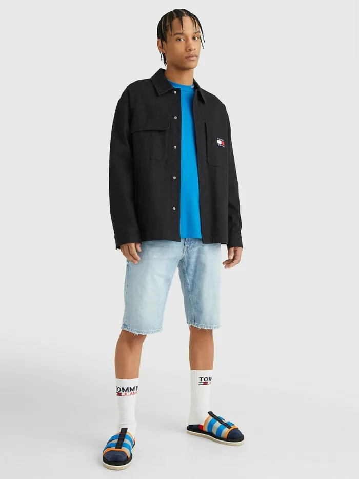 Tommy Hilfiger Workwear Canvas Jacket Black Mens Coats and Jackets Popular
