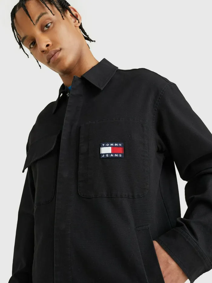 Tommy Hilfiger Workwear Canvas Jacket Black Mens Coats and Jackets Popular