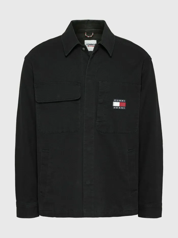Tommy Hilfiger Workwear Canvas Jacket Black Mens Coats and Jackets Popular