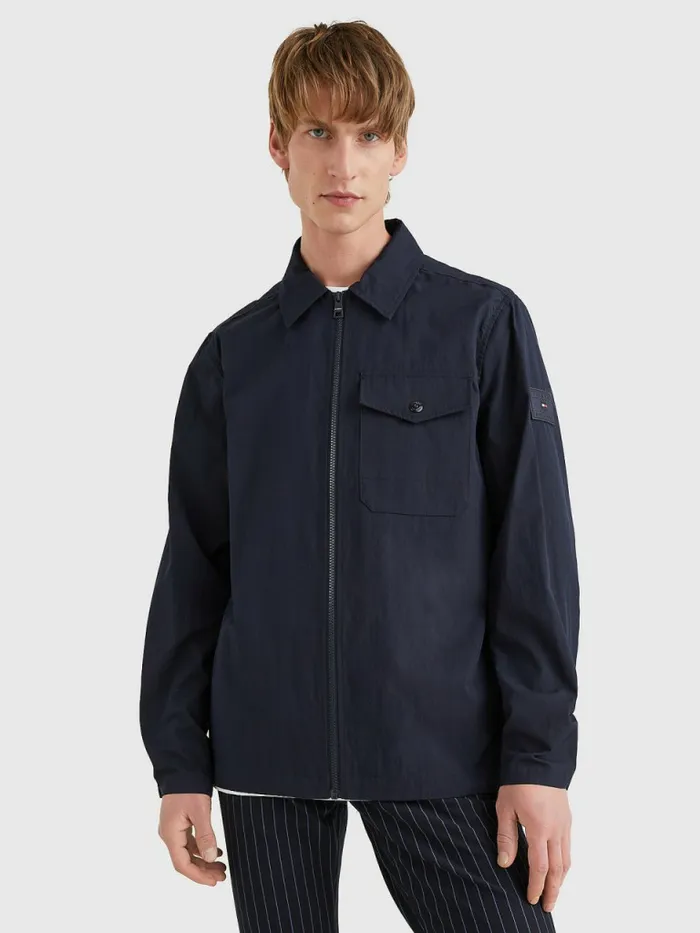 Tommy Hilfiger ZipThru Shirt Jacket Desert Sky Mens Coats and Jackets For Sale Tommy Hilfiger ZipThru Shirt Jacket Desert Sky Mens Coats and Jackets For Sale