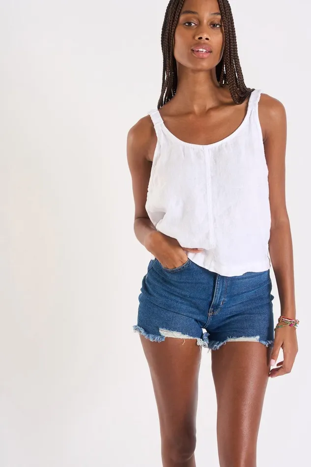 TOP White 8211 OXANE HAWSTON White Women Banana Moon Shorts and Playsuits