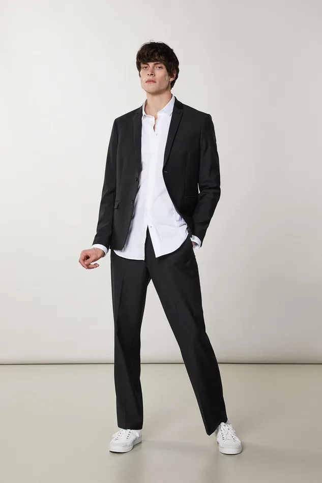 Tops and Shirts Men Patrizia Pepe Cotton Poplin Shirt Bianco Ottico