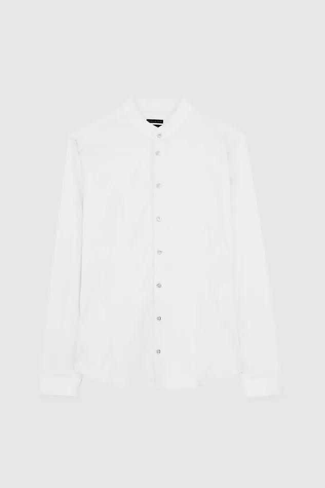 Tops and Shirts Men Patrizia Pepe Shirt In Stretch Cotton Poplin Bianco Ottico Tops and Shirts Men Patrizia Pepe Shirt In Stretch Cotton Poplin Bianco Ottico