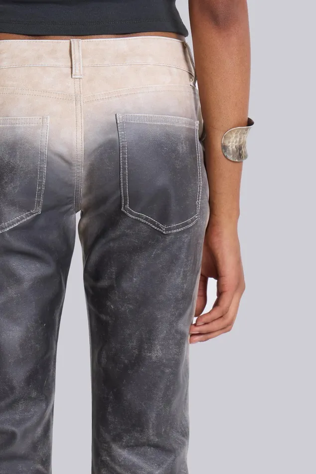 Tops Women Jaded London Airbrush Faux Leather Trousers Jaded London