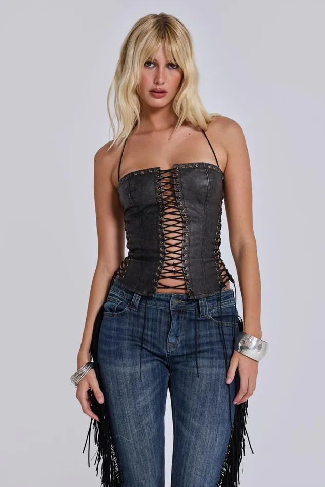Tops Women Jaded London El Topo Fringe Bootcut Jeans