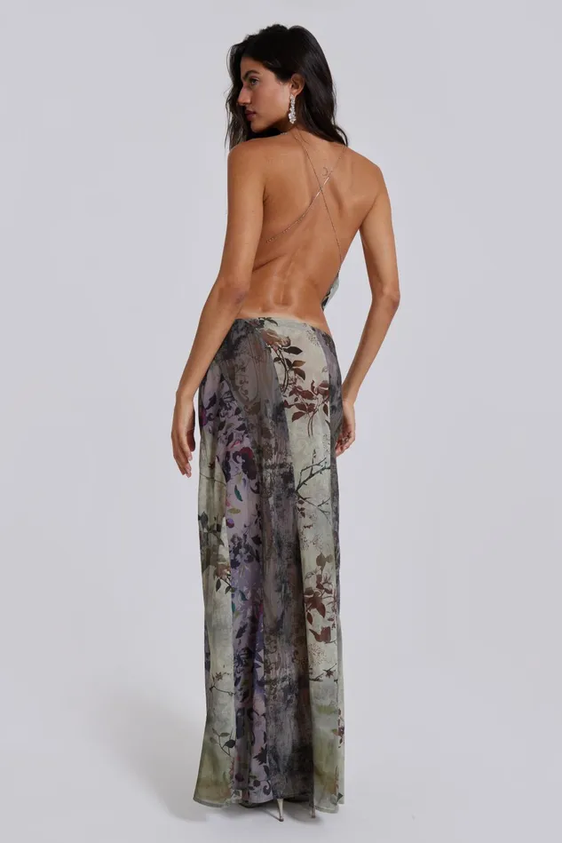 Tops Women Jaded London Shop Asteria Backless Top In Grey