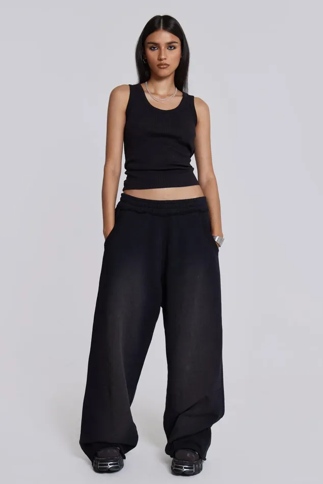 Tops Women Jaded London Shop Black Monster Joggers