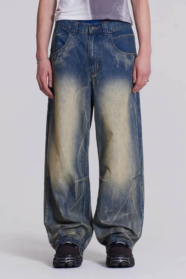 Tops Women Jaded London Shop Blue Ethereal Colossus Jeans