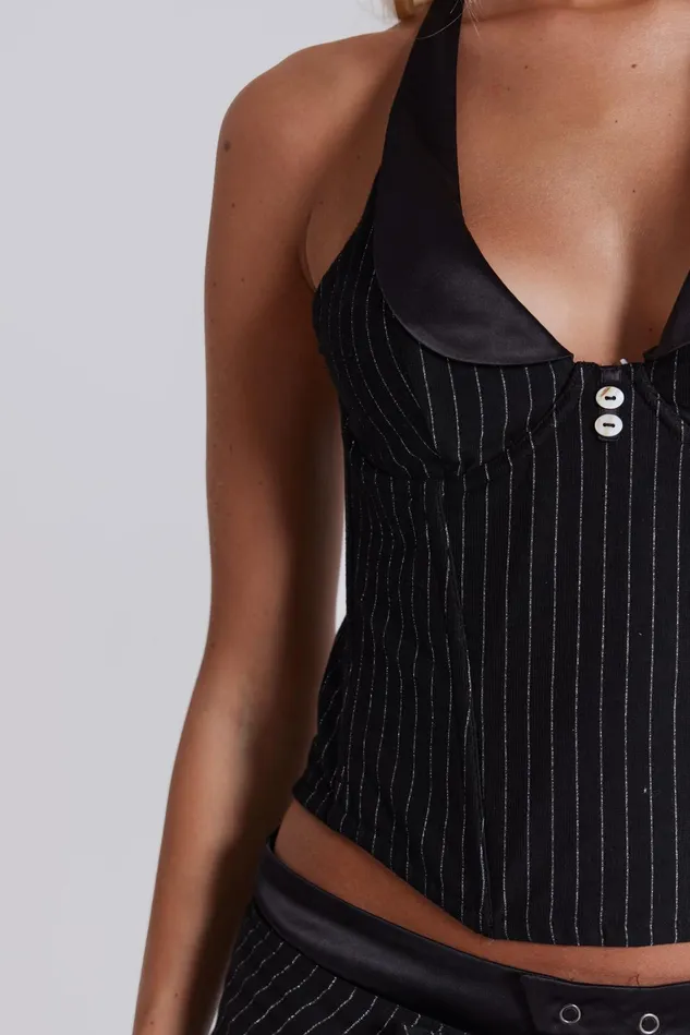 Tops Women Jaded London Shop Girlfriend Halter Corset Top