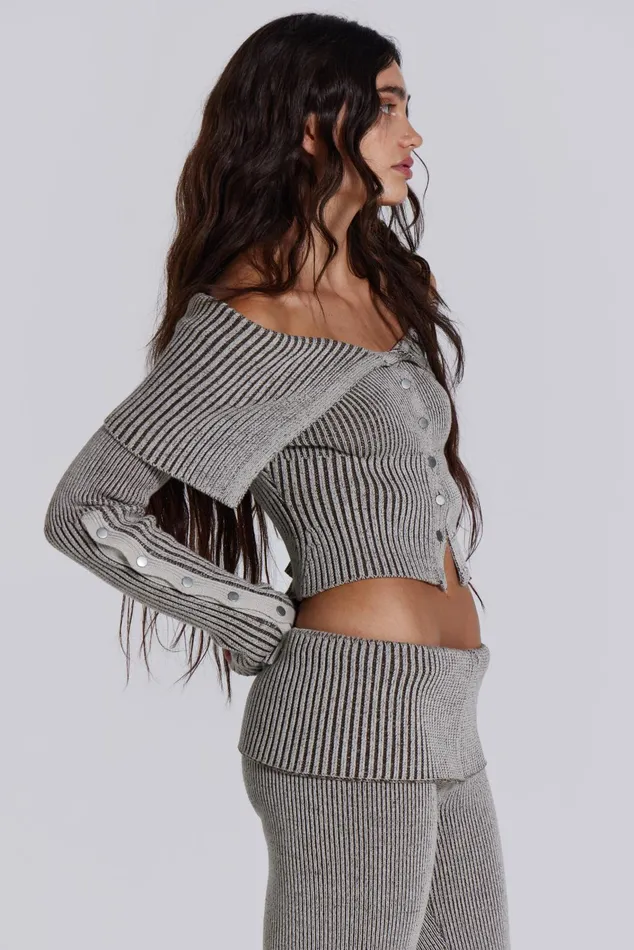 Tops Women Jaded London Shop Kensu Off The Shoulder Knit Top