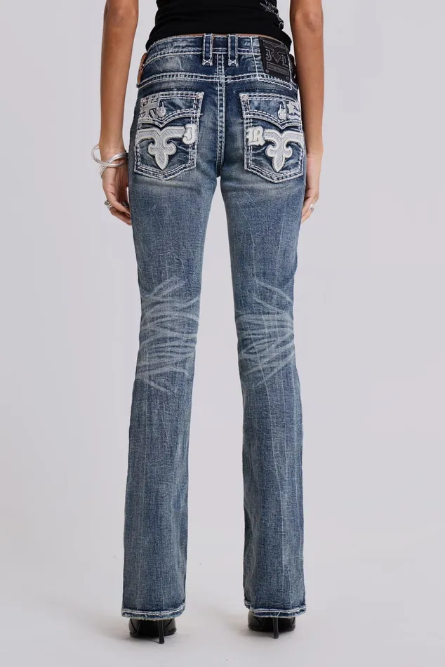 Tops Women Jaded London Shop Rock Revival Madison Bootcut Jeans