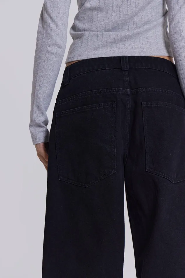 Tops Women Jaded London Shop Solid Black Colossus Jeans