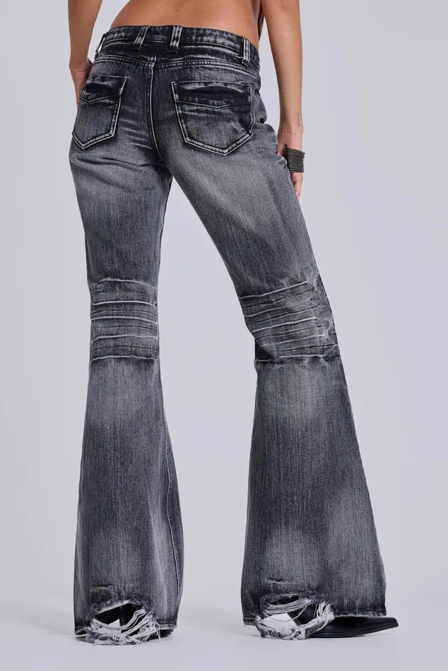 Tops Women Jaded London Shop Washed Black Drift Jeans