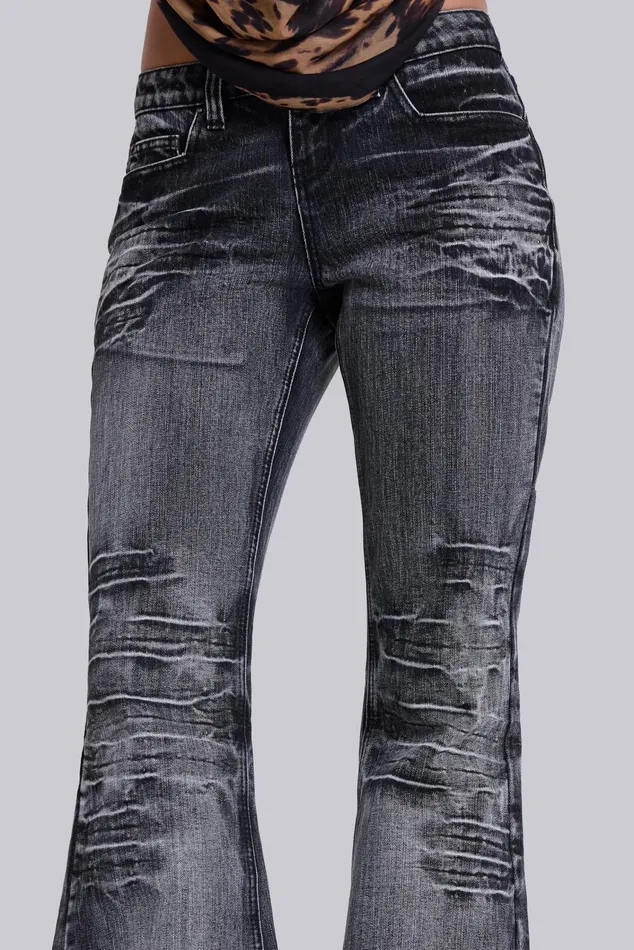 Tops Women Jaded London Shop Washed Black Drift Jeans