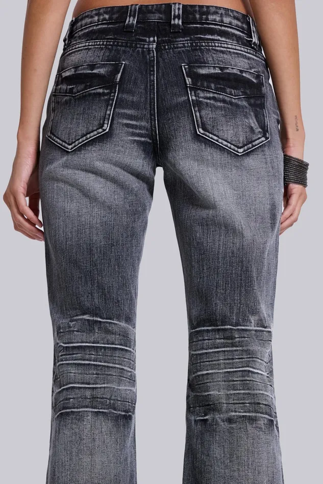 Tops Women Jaded London Shop Washed Black Drift Jeans