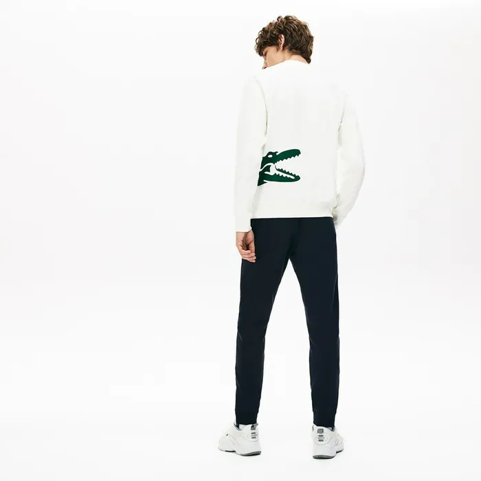 Tracksuits Lacoste Mens Pleated CottonSilk Track Pants Navy BlueKhaki Green Gift 4 You