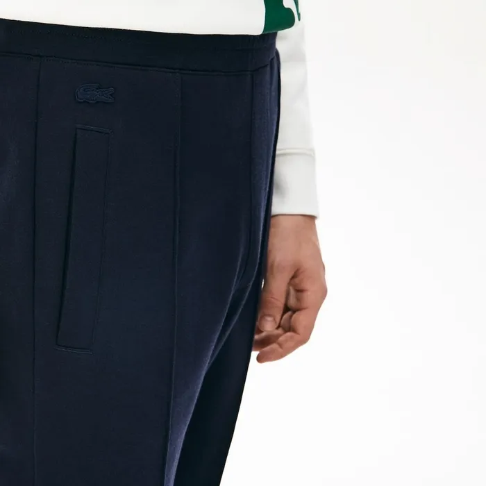 Tracksuits Lacoste Mens Pleated CottonSilk Track Pants Navy BlueKhaki Green Gift 4 You