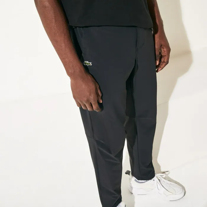 Tracksuits Lacoste Mens SPORT Stretch Track Pants BlackWhite Online