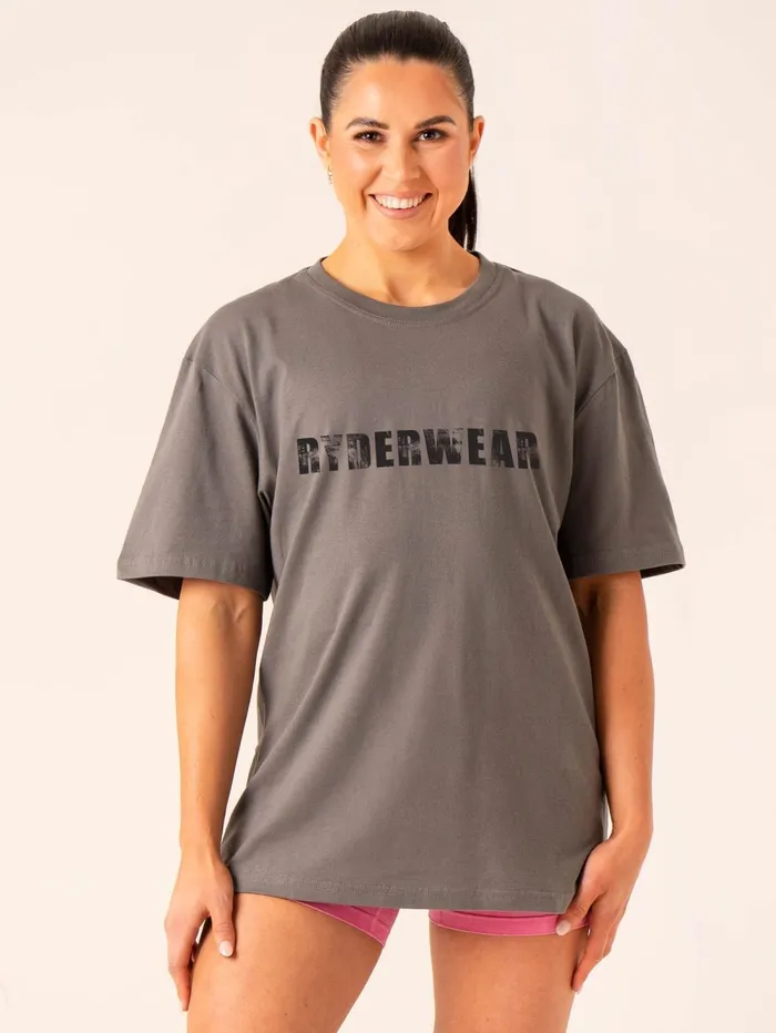 Training TShirt 8211 Charcoal Women Ryderwear TShirts