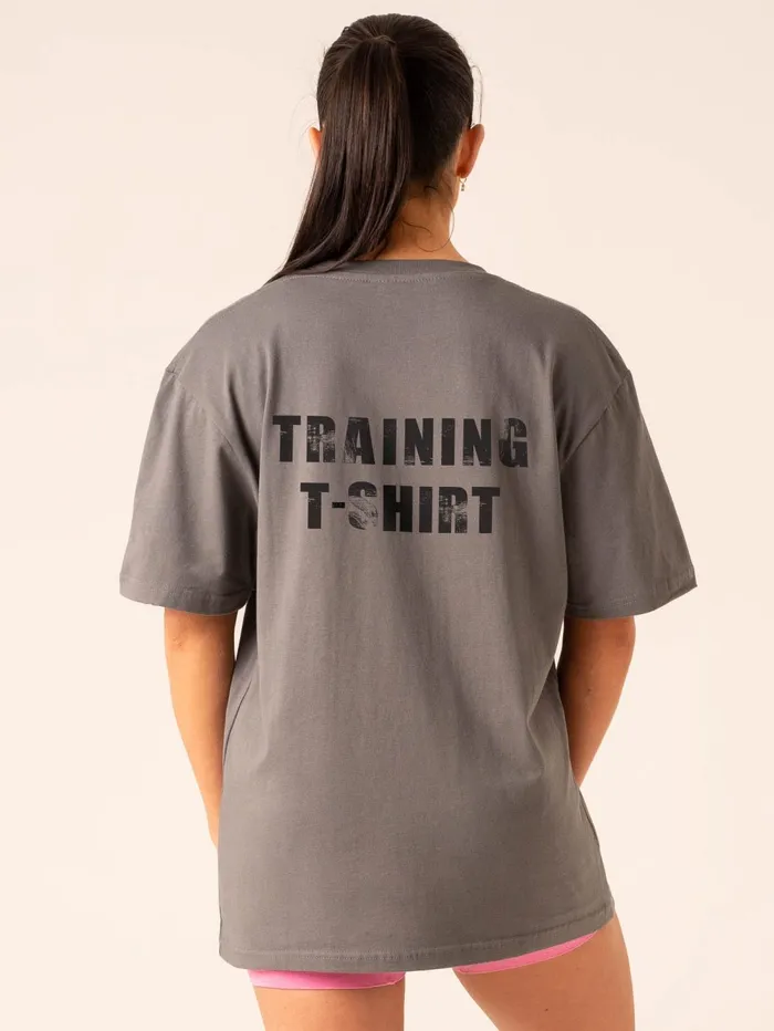 Training TShirt 8211 Charcoal Women Ryderwear TShirts