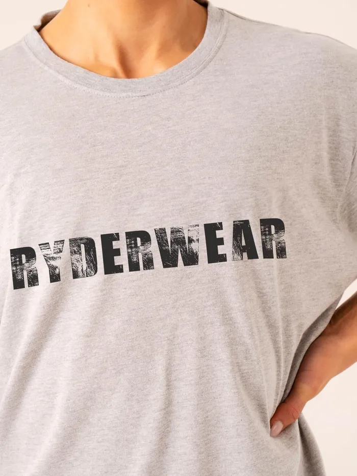 Training TShirt 8211 Snow Marl Women Ryderwear TShirts