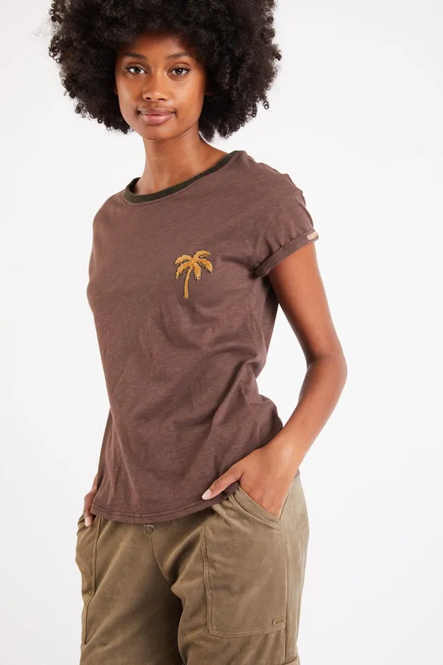 Tshirt Brown 8211 AVENUE SEACOCO Brown Women Banana Moon Tops and Tshirts