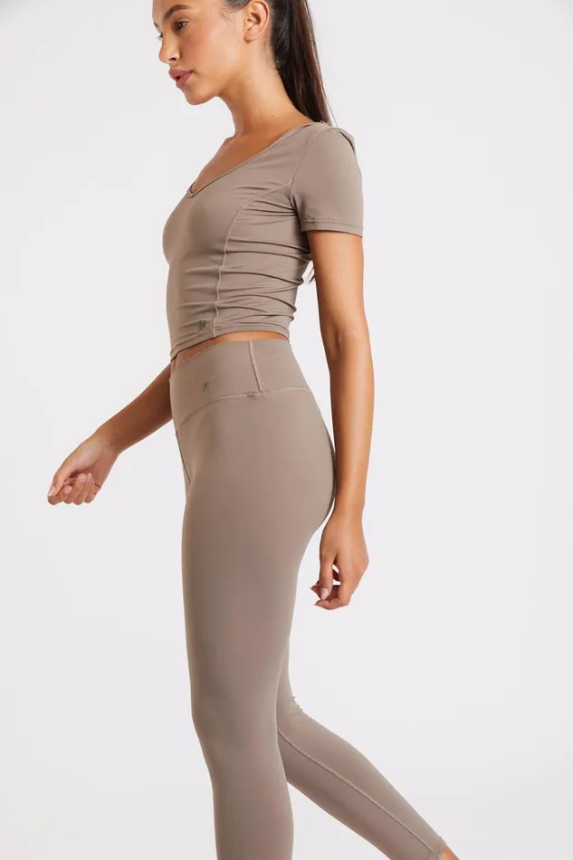 Tshirt Brown 8211 MANTRA WELLNESS Brown Women Banana Moon Tops