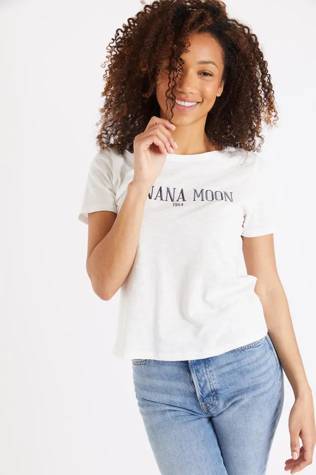 Tshirt Ecru 8211 SLIPPY SEACOCO Ecru Women Banana Moon Tops and Tshirts