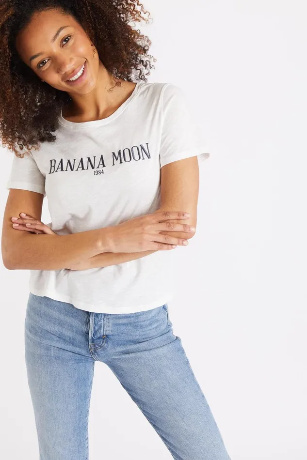 Tshirt Ecru 8211 SLIPPY SEACOCO Ecru Women Banana Moon Tops and Tshirts Tshirt Ecru 8211 SLIPPY SEACOCO Ecru Women Banana Moon Tops and Tshirts