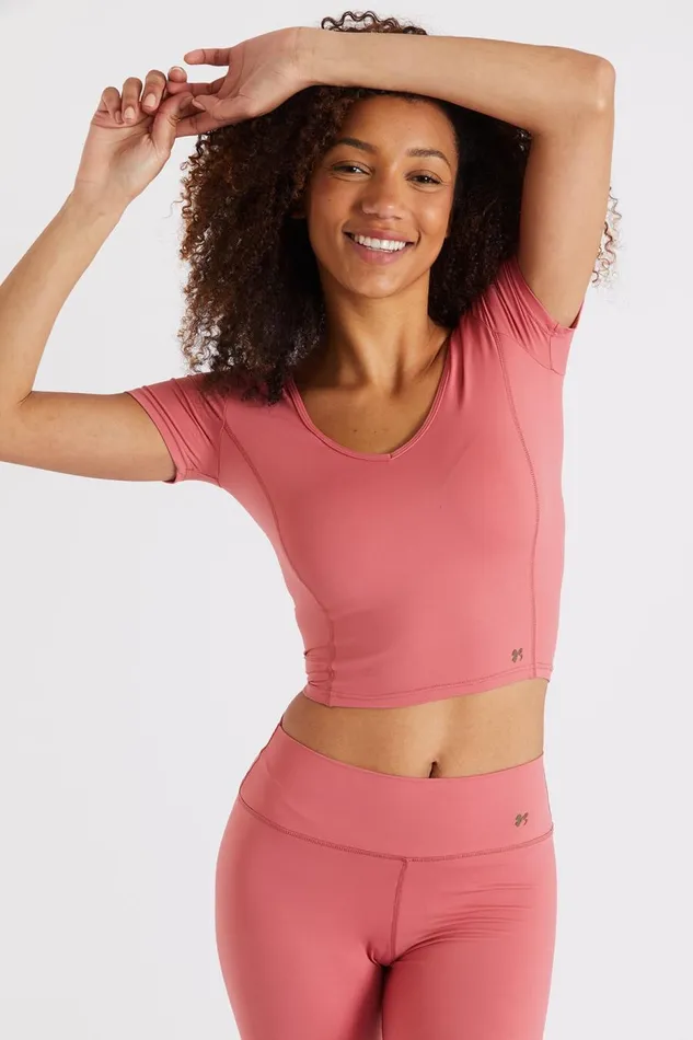 Tshirt Pink 8211 MANTRA WELLNESS Pink Women Banana Moon Tops