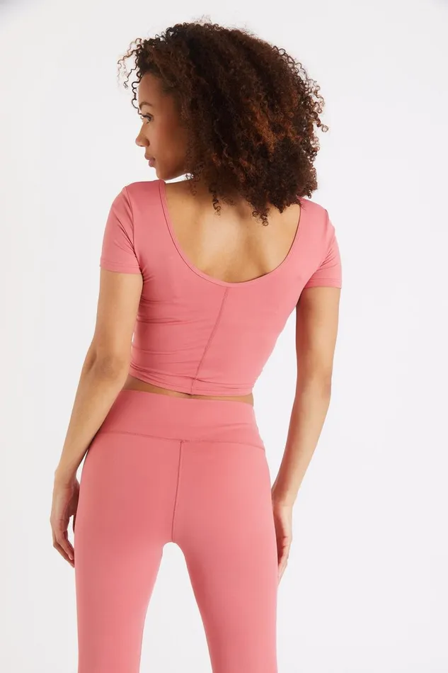 Tshirt Pink 8211 MANTRA WELLNESS Pink Women Banana Moon Tops