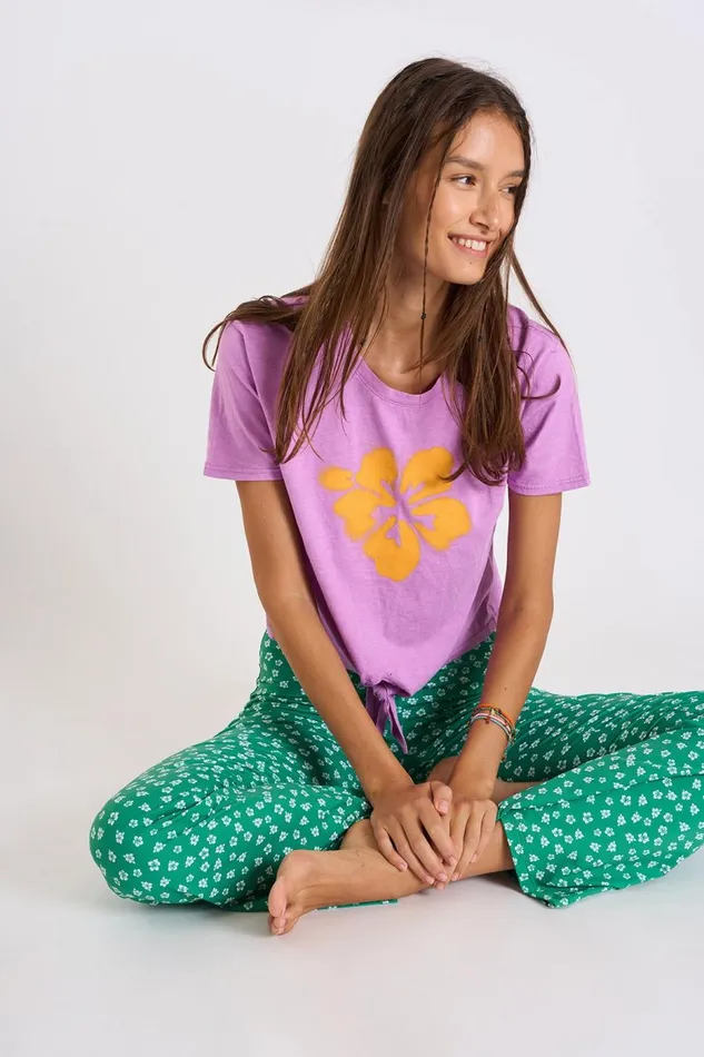 Tshirt Purple 8211 CHADO TEECLUB Purple Women Banana Moon Tops and Tshirts