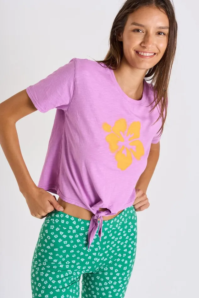 Tshirt Purple 8211 CHADO TEECLUB Purple Women Banana Moon Tops and Tshirts