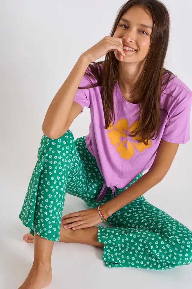 Tshirt Purple 8211 CHADO TEECLUB Purple Women Banana Moon Tops and Tshirts