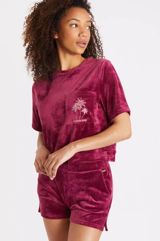 Tshirt Purple 8211 CHLOE SEALAKE Purple Women Banana Moon Shorts and Playsuits